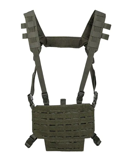 Finální Výprodej Mil-Tec Vesta taktická lehká CHEST RIG s LASER panelem zelená