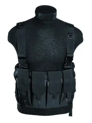 Mil-Tec Vesta taktická MAG CHEST RIG, černá Výprodej