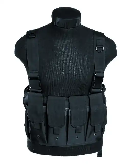 Mil-Tec Vesta taktická MAG CHEST RIG, černá Výprodej