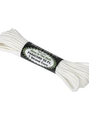 ATWOOD® 550 Paracord lano svítící ve tmě (50 stop) - bílý (GLOW-PC100) Finální Výprodej