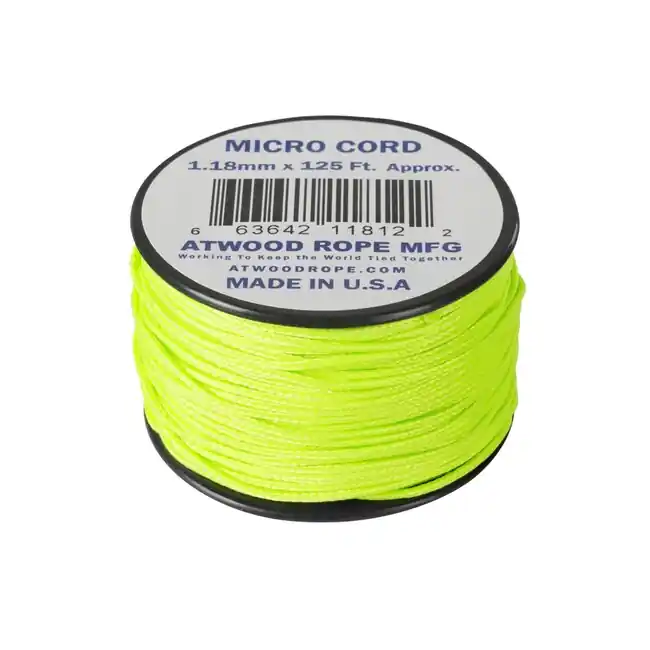 Oblíbený ATWOOD® Mikro lano (125 stop) - neonově zelený (MCCB24)