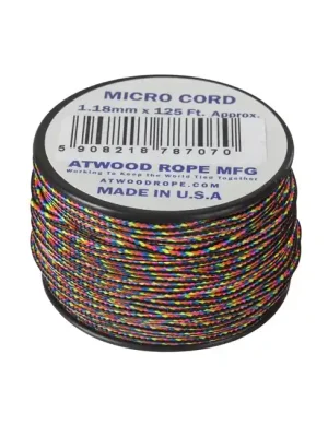 Levný ATWOOD® Mikro lano (125 stop) - tmavé pruhy (MCCB24)