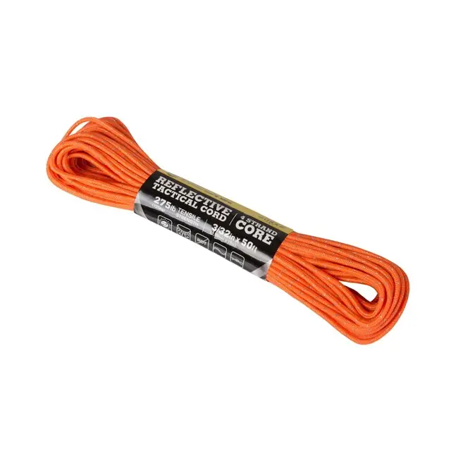 ATWOOD® Taktická reflexní šňůra 3/32 x 50 stop (50 stop) - neonově oranžová (332R50) Must-Have