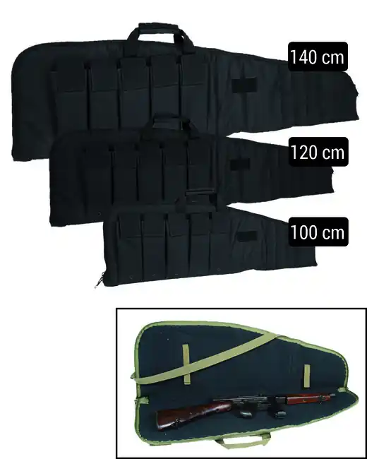 Cenový Hit Mil-Tec Pouzdro na pušku MODULAR s popruhem 120 cm, černé