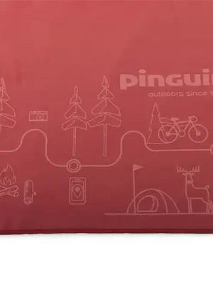 Ručník Pinguin Micro Map 40 x 80 cm, červený Kup Teď