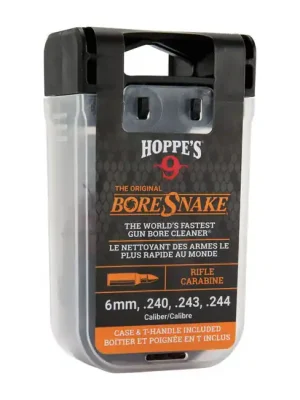 Čistící řada Hoppe‘s BoreSnake Den Rifle cal. 6mm/.240/.243/.244 Zlevněný