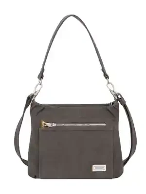 Taška Travelon Anti-theft grey Heritage Hobo bag Expresní Doručení