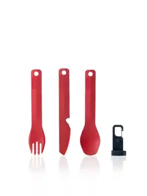 humangear Příbory GoBites BIO K/F/S červená Dokud Zásoby Vydrží