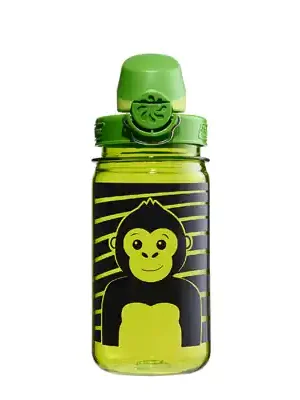 Dětská láhev na vodu Nalgene Grip-n-Gulp Sustain 0,35 l zelená opice Zlevněný