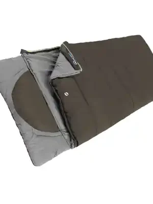 Super Cena Outwell Spací pytel Contour Supreme, káva, zip vlevo