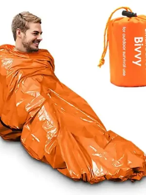 Dokud Zásoby Vydrží DRAGOWA Tactical Outdoor cestovní nouzový spací pytel Pulse, oranžový