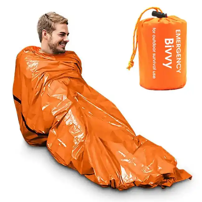 Dokud Zásoby Vydrží DRAGOWA Tactical Outdoor cestovní nouzový spací pytel Pulse, oranžový