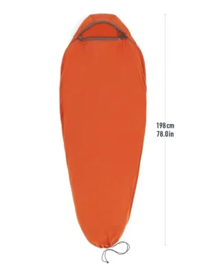 Značkový SEA to Summit Fleecová vložka do spacího pytle Reactor, Comfort, oranžová