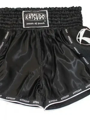 Sezónní Sleva Katsudo thai boxerské šortky Huricane, černé