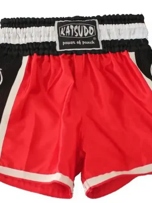 Akční Cena Katsudo thai boxerské šortky Huricane, červené