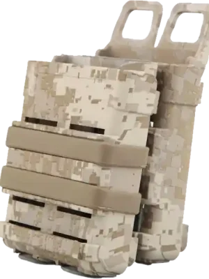 Akční Nabídka Emersongear Plastové pouzdro na dva zásobníky Fast Mag Friction Gen 3, desert digital