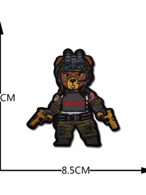 WARAGOD Vyšívaná nášivka Tactical Bear Vysoce Kvalitní