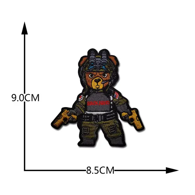 WARAGOD Vyšívaná nášivka Tactical Bear Vysoce Kvalitní