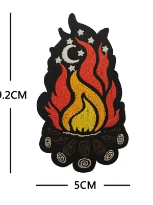 WARAGOD Vyšívaná nášivka Happy Camper 12 Koupit Online