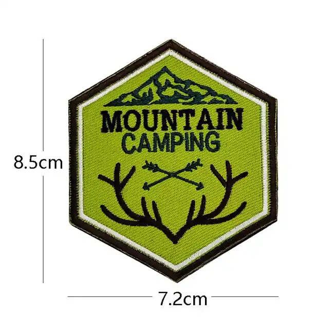 WARAGOD Vyšívaná nášivka Mountain Camping 04 Hit Sezóny