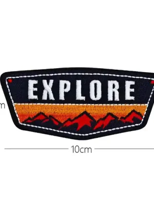 WARAGOD Vyšívaná nášivka Mountain Camping 13 Sleva