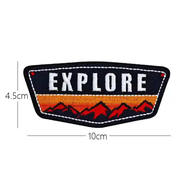 WARAGOD Vyšívaná nášivka Mountain Camping 13 Sleva
