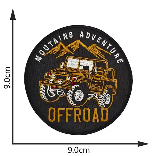WARAGOD Vyšívaná nášivka Off Road Mountain Adventure Nejprodávanější