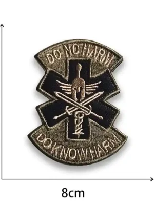 WARAGOD Vyšívaná nášivka Do No Harm The Vintage Totem Legion Symbol 02 Odeslání Ihned