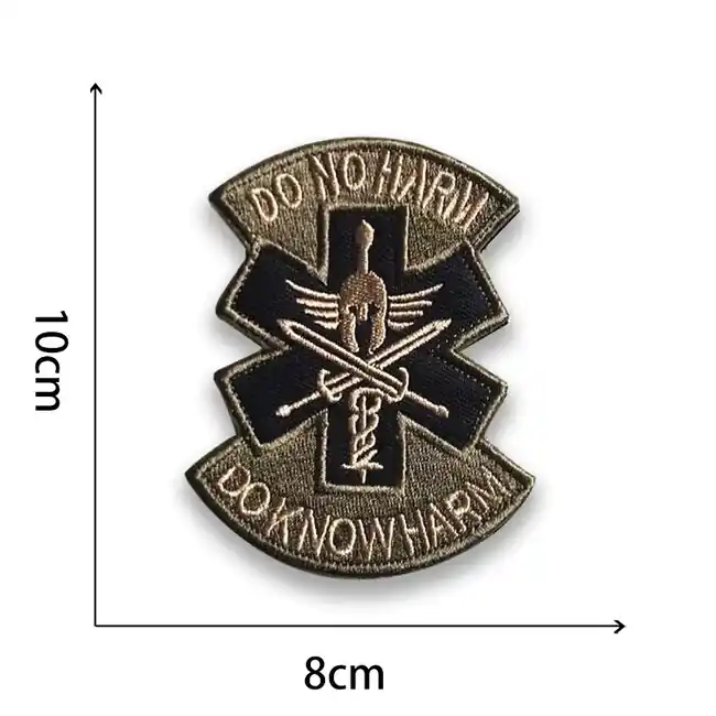 WARAGOD Vyšívaná nášivka Do No Harm The Vintage Totem Legion Symbol 02 Odeslání Ihned