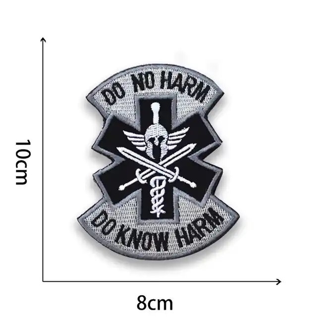WARAGOD Vyšívaná nášivka Do No Harm The Vintage Totem Legion Symbol 05 Hit Sezóny