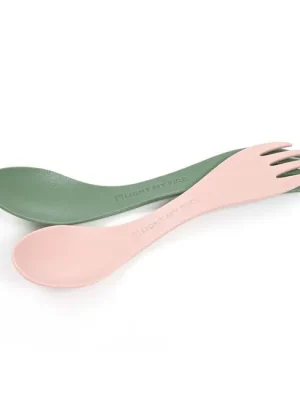 Nejlepší Volba LIGHT MY FIRE Spork malá multifunkční lžička 2ks, zelená/krémová