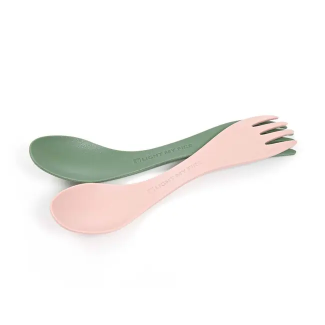 Nejlepší Volba LIGHT MY FIRE Spork malá multifunkční lžička 2ks, zelená/krémová