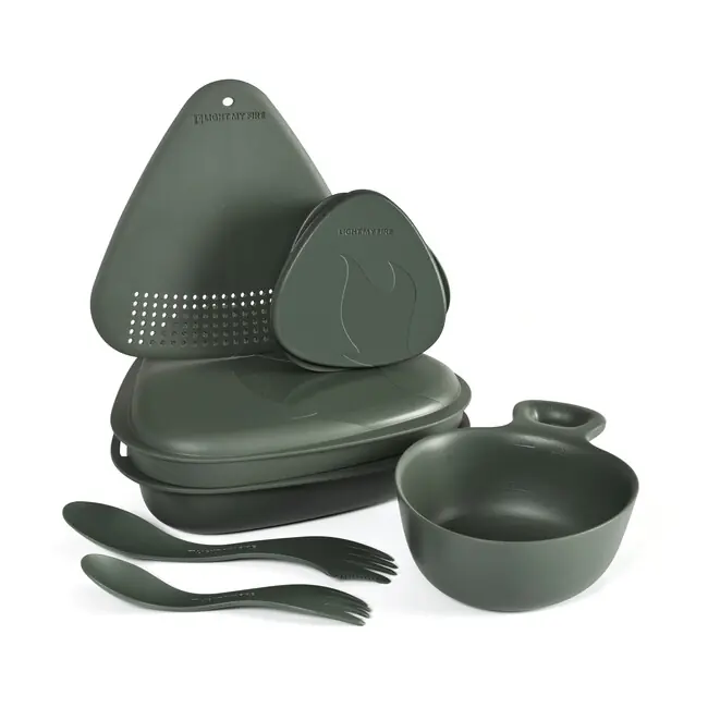 Vysoce Kvalitní LIGHT MY FIRE Outdoor MealKit 2.0, zelená
