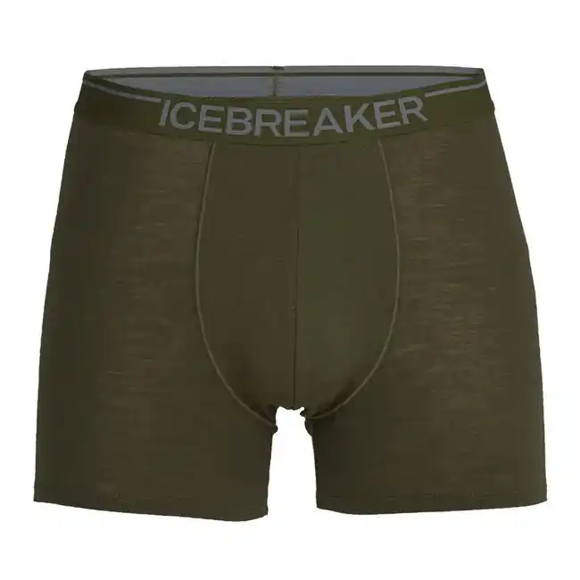 Pánské boxerky Icebreaker Anatomica, zelené Dokud Zásoby Vydrží