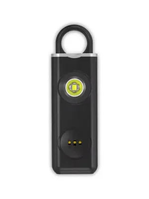 Osobní alarm W&G SHIELD SOS se světlem LED a táhlem spouště, černý Značkový