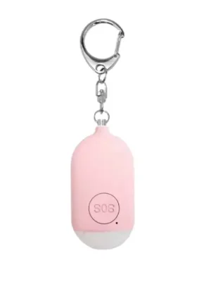 Vodotěsný osobní alarm W&G SHIELD SOS s LED světlem a spouštěcím tlačítkem, růžový Originální