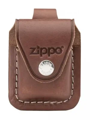 Kožené pouzdro na zapalovač Zippo, hnědé Sleva