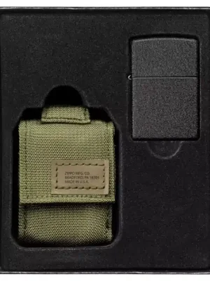 Zelené taktické pouzdro Zippo + sada zapalovačů Black Crackle Objednat Nyní