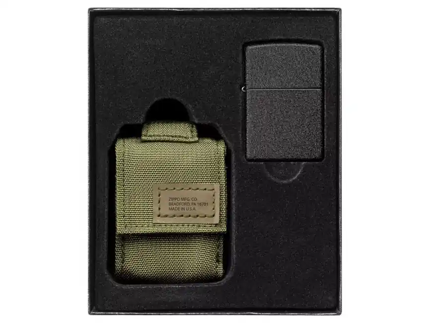 Zelené taktické pouzdro Zippo + sada zapalovačů Black Crackle Objednat Nyní