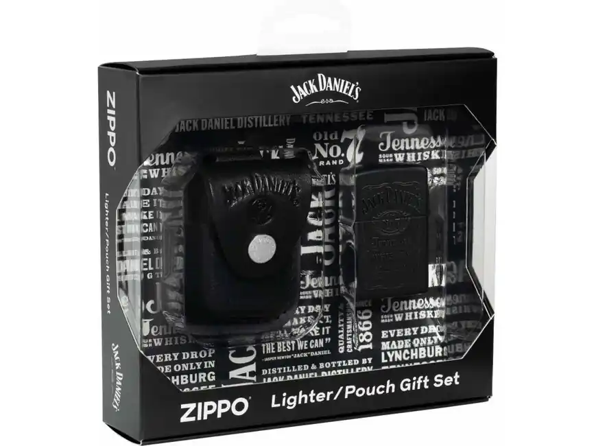 Bezpečná Platba Pouzdro Zippo + sada zapalovačů Jack Daniels