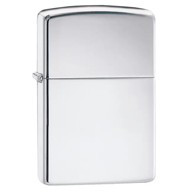 Oblíbený Benzínový zapalovač Zippo, chromovaný, lesklý