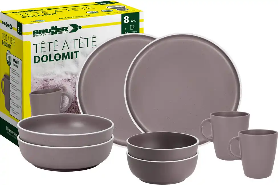 Akční Cena Brunner Sada kempingového náčiní, fialová