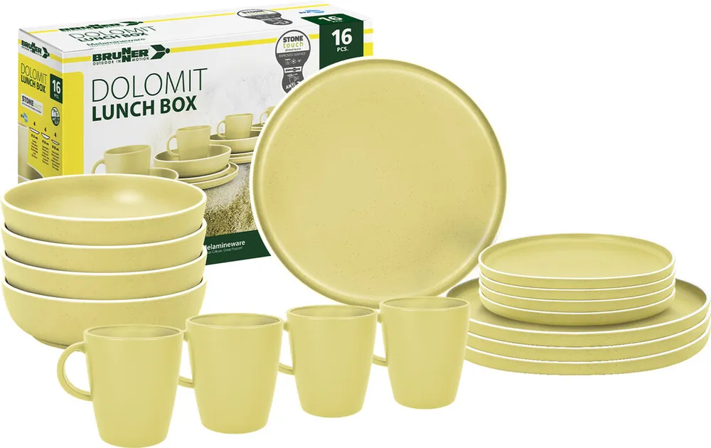 Brunner Lunch Box Sada kempingového náčiní Dolomite, žlutá Expresní Doručení
