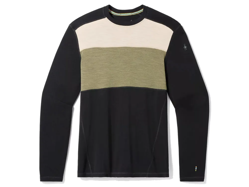 Odeslání Ihned Smartwool M Classic Thermal Merino BL Colorblock CB Man, black-winter moss