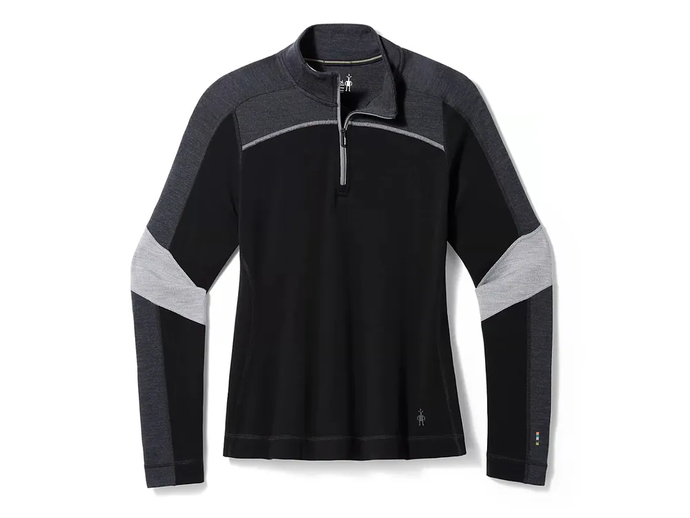 Výhodná Nabídka Smartwool W Classic Thermal Merino BL Colorblock 1/4 ZB Lady, black-charcoal heather
