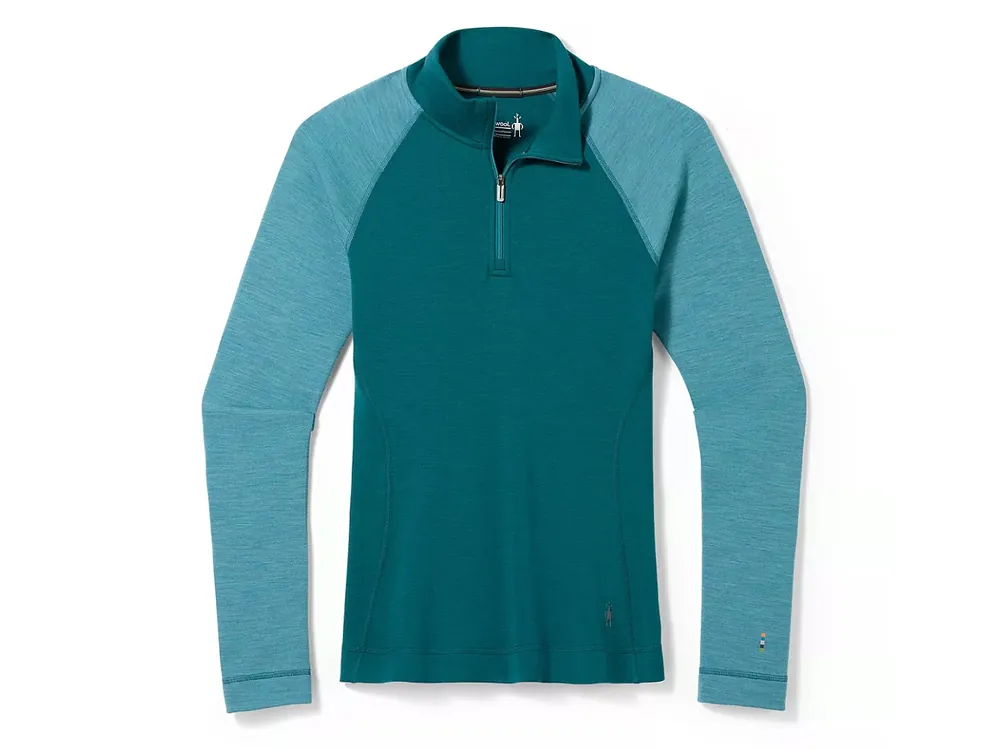 Smartwool W Classic Thermal Merino BL 1/4 Zip B Lady, emerald green Bezpečná Platba