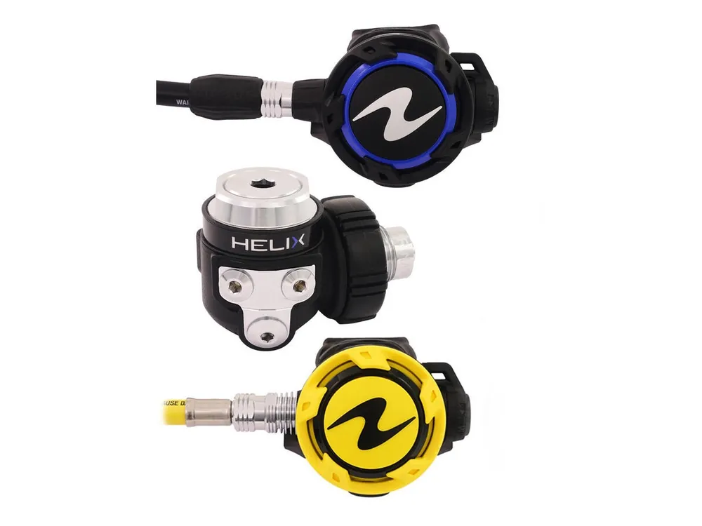 Vysoce Kvalitní Aqualung automatika set HELIX DIN + OCTOPUS HELIX