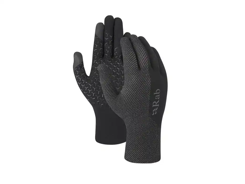 Rab Formknit Liner Glove, anthracite - lehké rukavice Speciální Cena