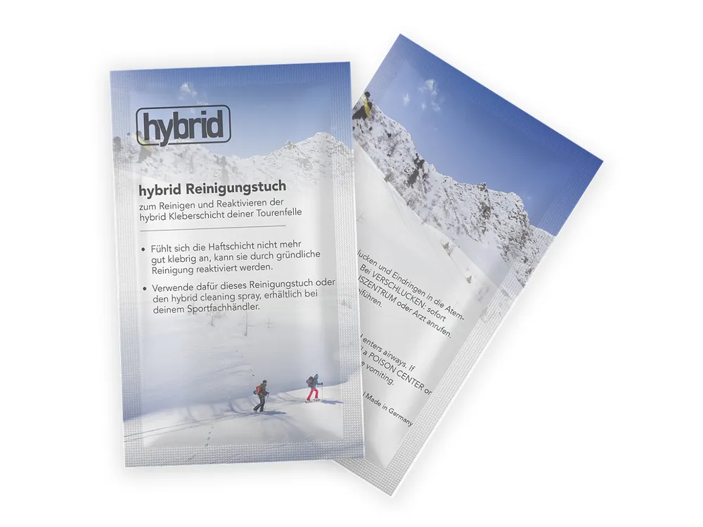 Novinka Contour HYBRID čistící ubrousky na lepidlo na skialp pásech