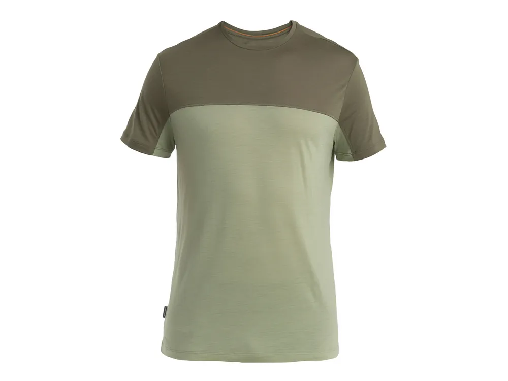 Nakupujte Hned Icebreaker Mens Merino 125 Cool-Lite Sphere III SS Tee Colour Block, Lichen/Loden